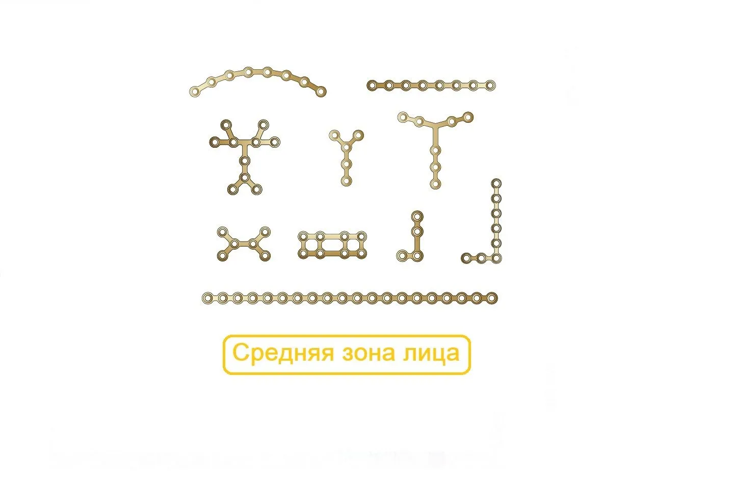 Средняя зона Пластины Микро