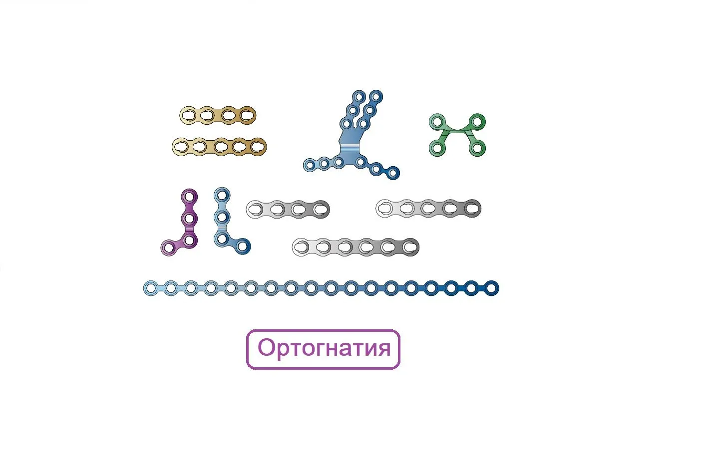 Ортогнатия Пластины Мини
